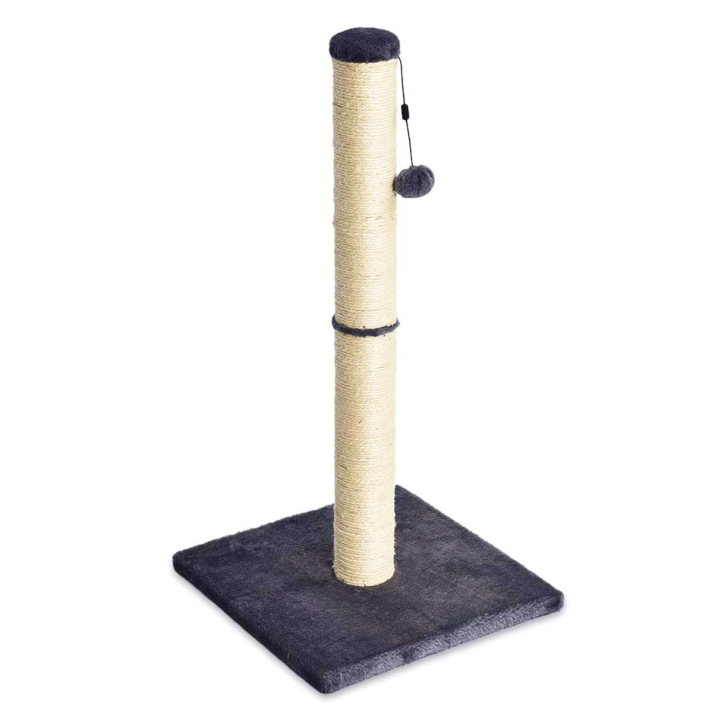 Cat Scratching Post with Dangling Ball Toy, Grey U264