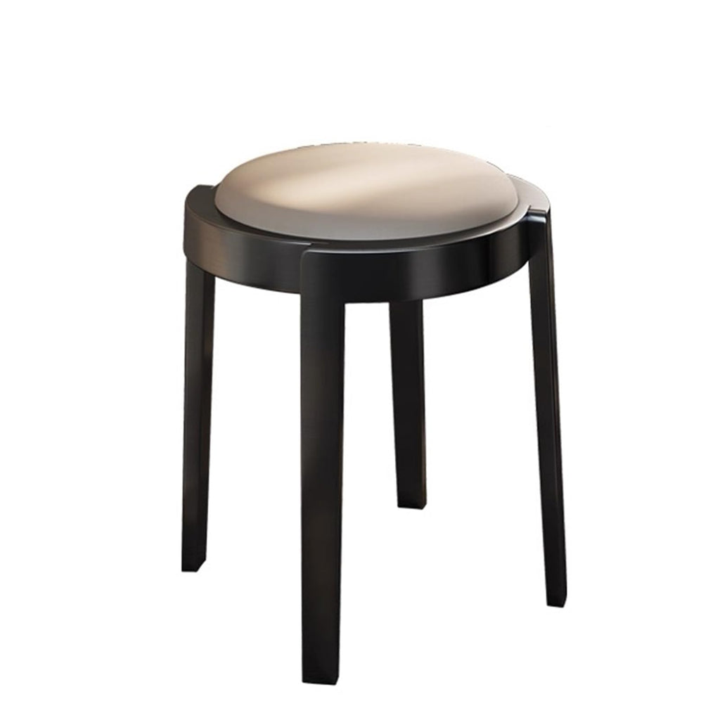 Round Stackable Stainless Steel Imitation Leather Stools K96269