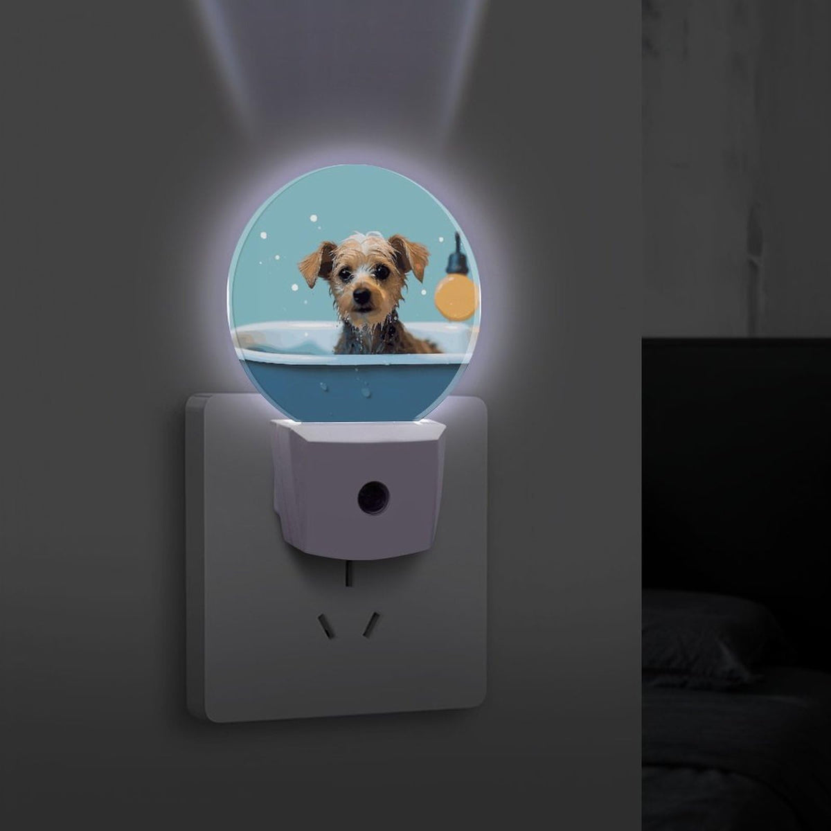 Dog in Bathtub Night Light Smart Sensor O346270
