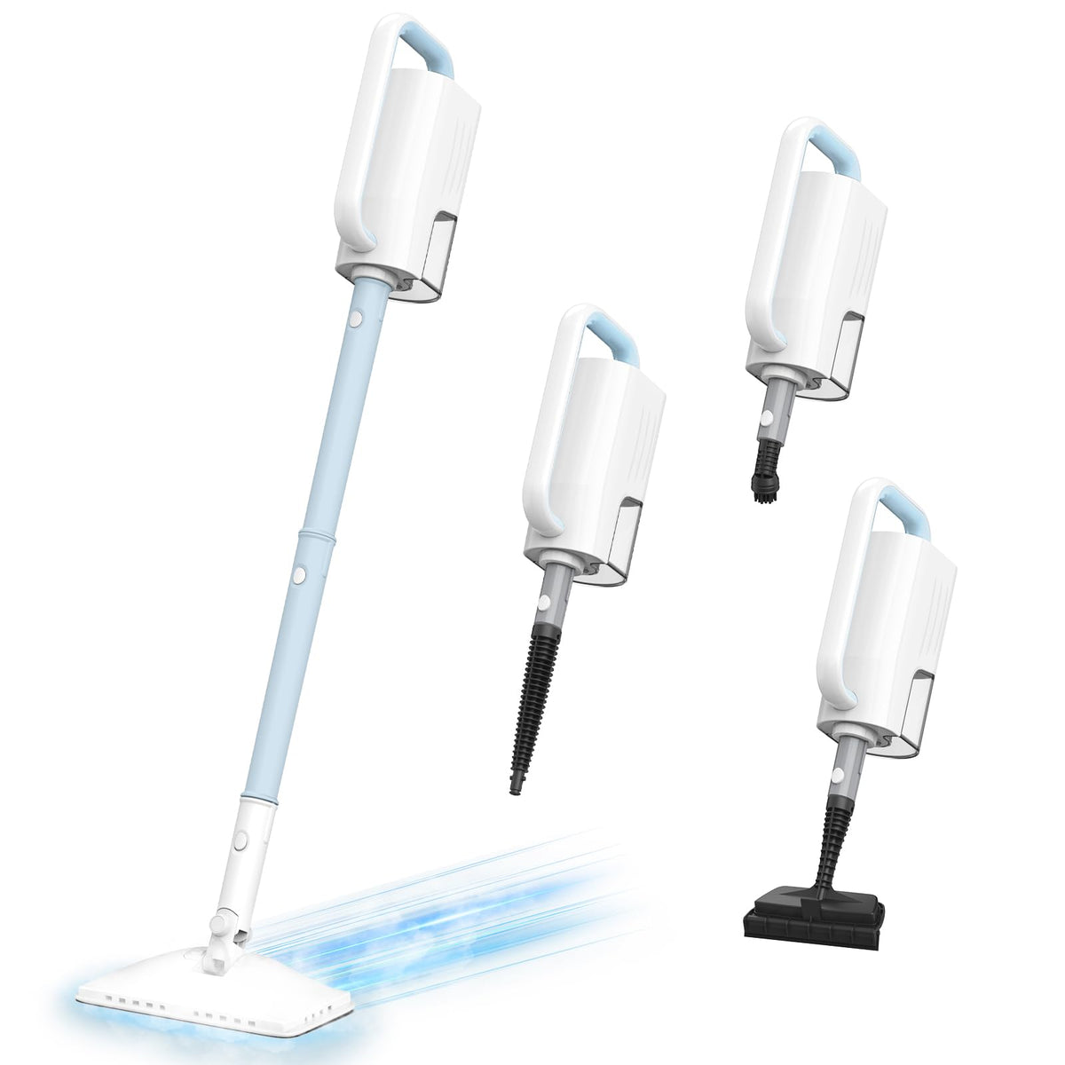 6 in1 Rotated Steam Mop Cleaner with 2 Microfiber Pads X16765