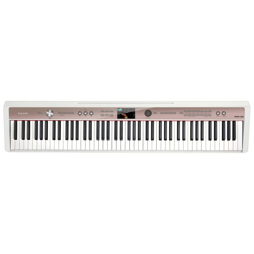 White 88-Key Portable Digital Piano B6022