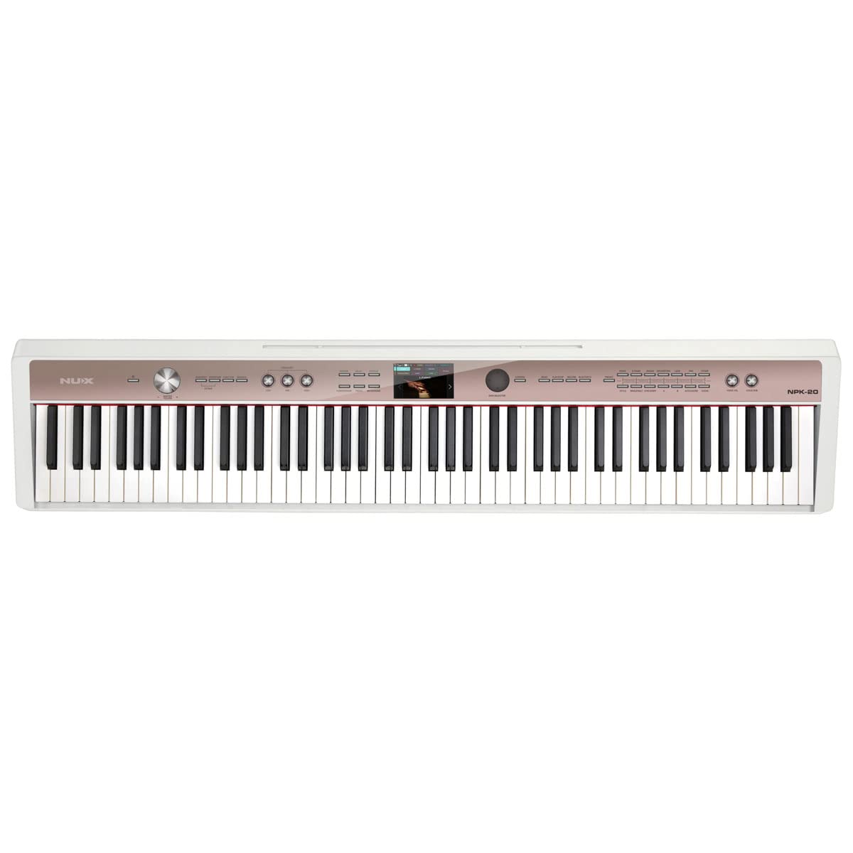 White 88-Key Portable Digital Piano B6022