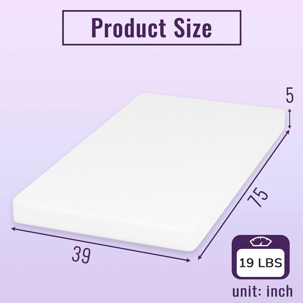 5" Twin Memory Foam Mattress N70898
