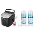 Countertop Ice Maker Machine with Handle, 26lbs in 24Hrs, 9 Ice Cubes Ready in 6 Mins E265