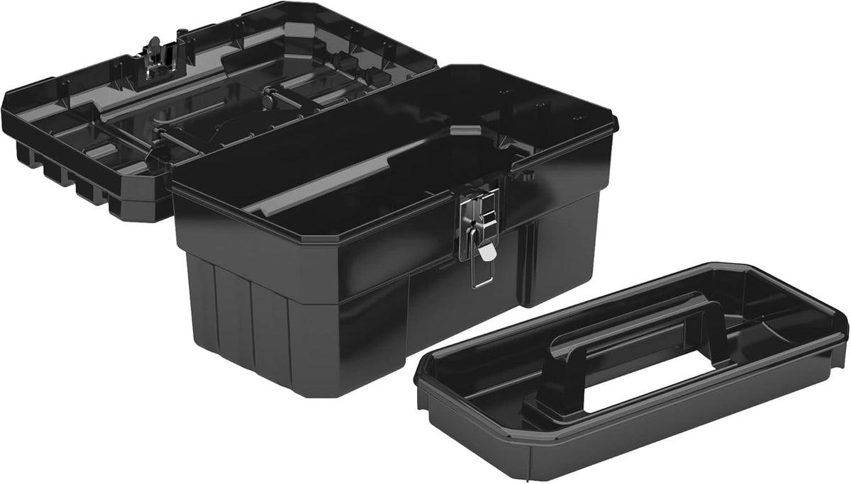 14-Inch Plastic Toolbox with Removable Tray L14165