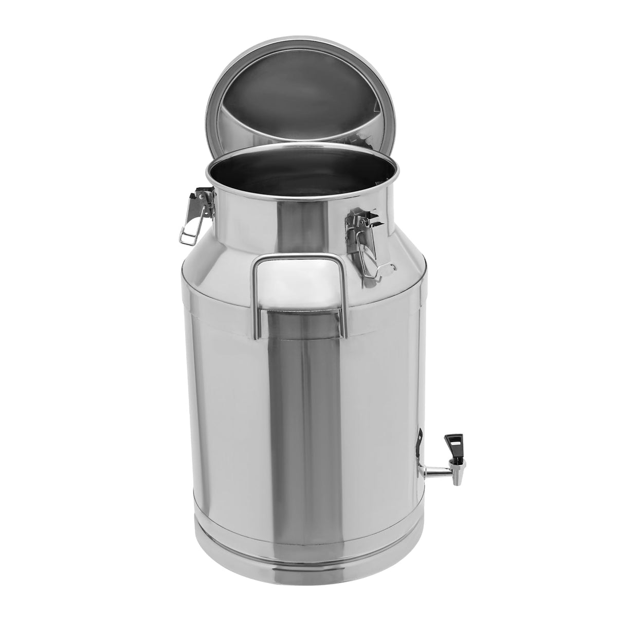 10 Gal Stainless Steel Milk Can Bucket with Faucet and Lid G9925