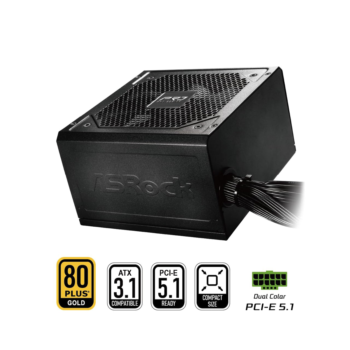 750W 80 Plus Gold Certified ATX 3.1 Power Supply Q830002