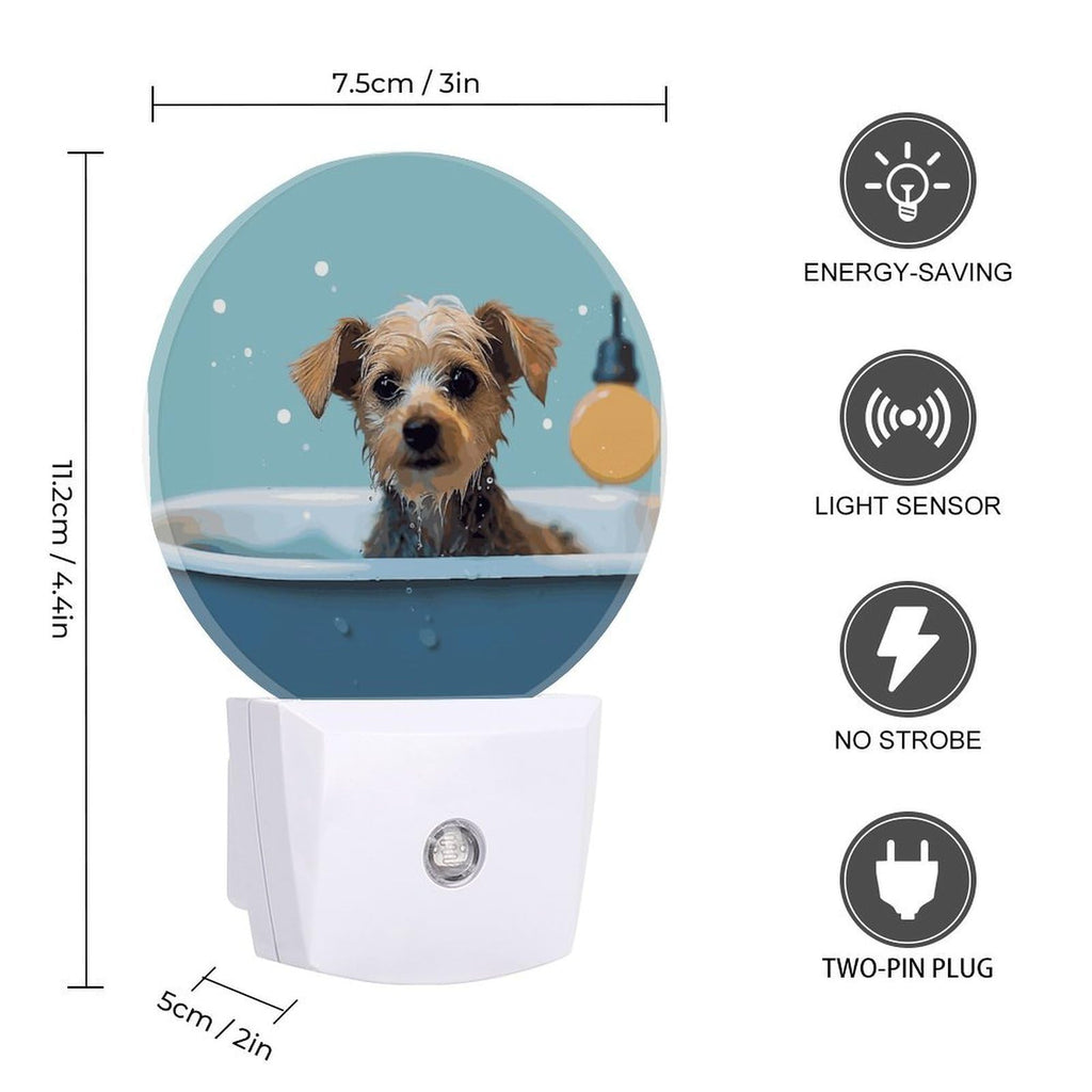 Dog in Bathtub Night Light Smart Sensor O346270