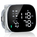 Wrist Blood Pressure Monitor Rechargeable Digital Voice Broadcast LED Backlit 199 Memory Storage for 2 Users with Carrying Case Q77585