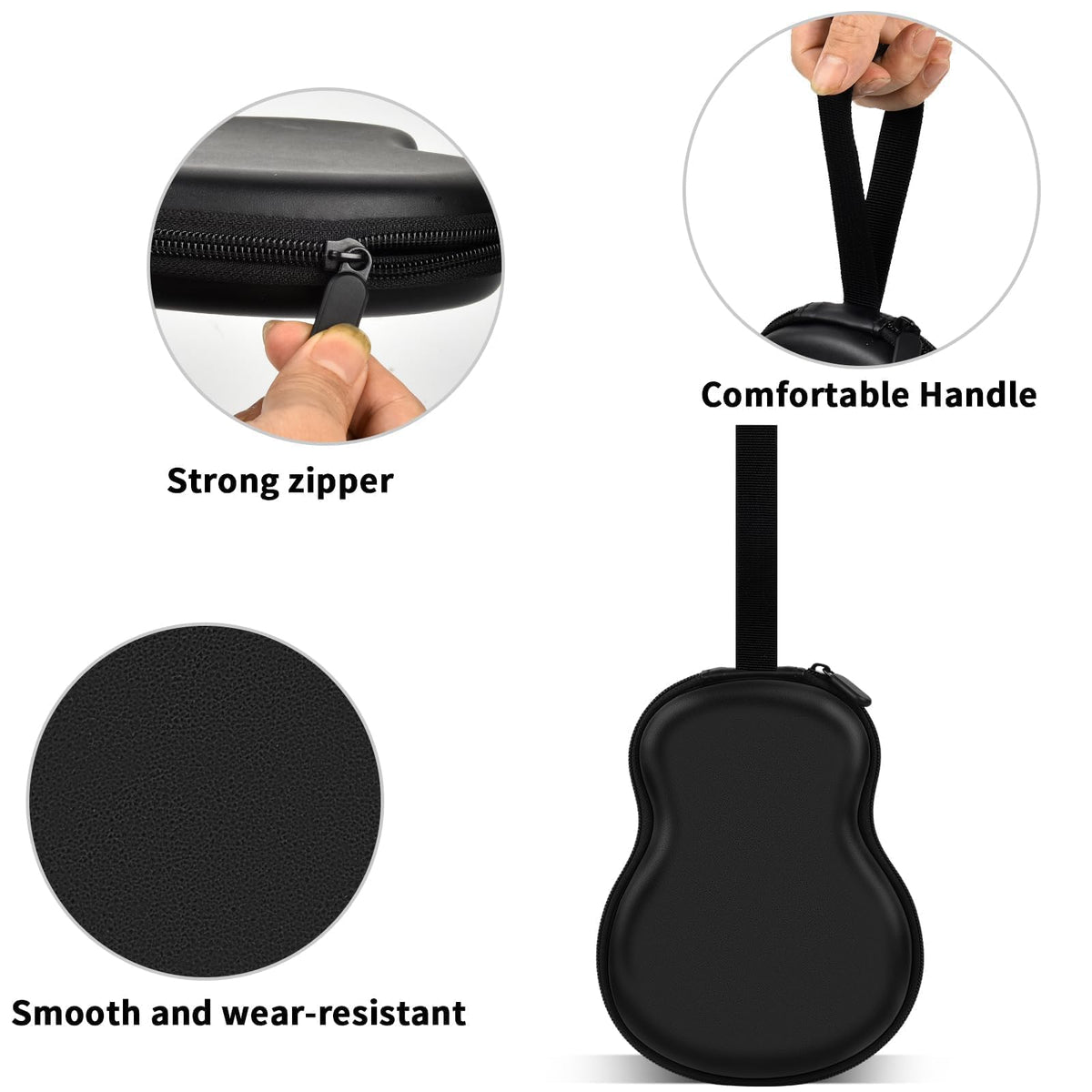 Guitar Pick Holder Case 63+ All Size Plectrums Storage Pouch L547