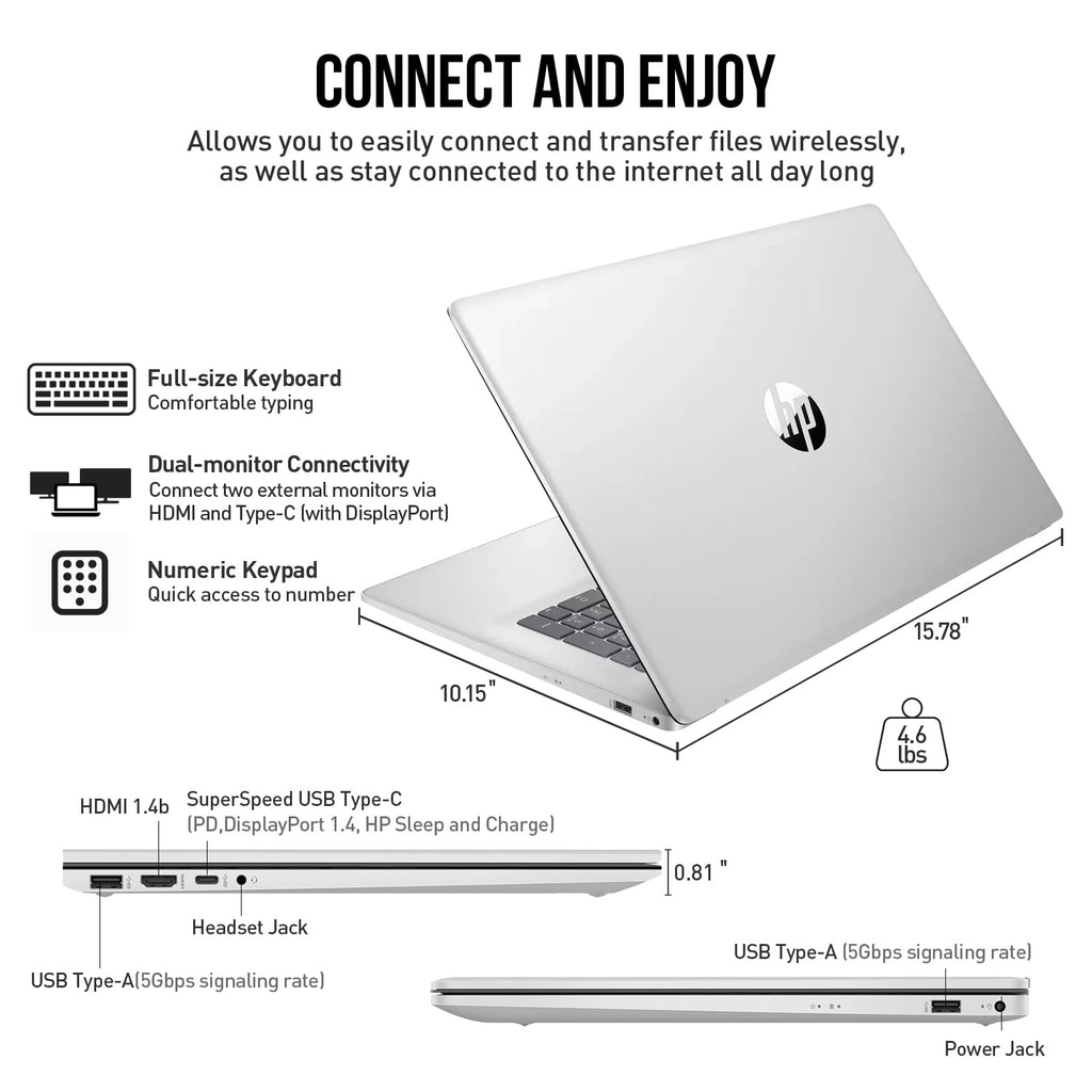 17 Inch Intel Core 7 Windows 11 Pro Laptop M834095