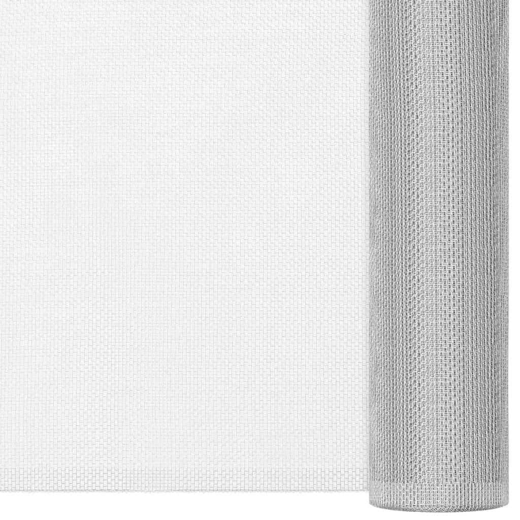 Aluminum Mesh Screen 44.1" x 196.9" Silver C772538