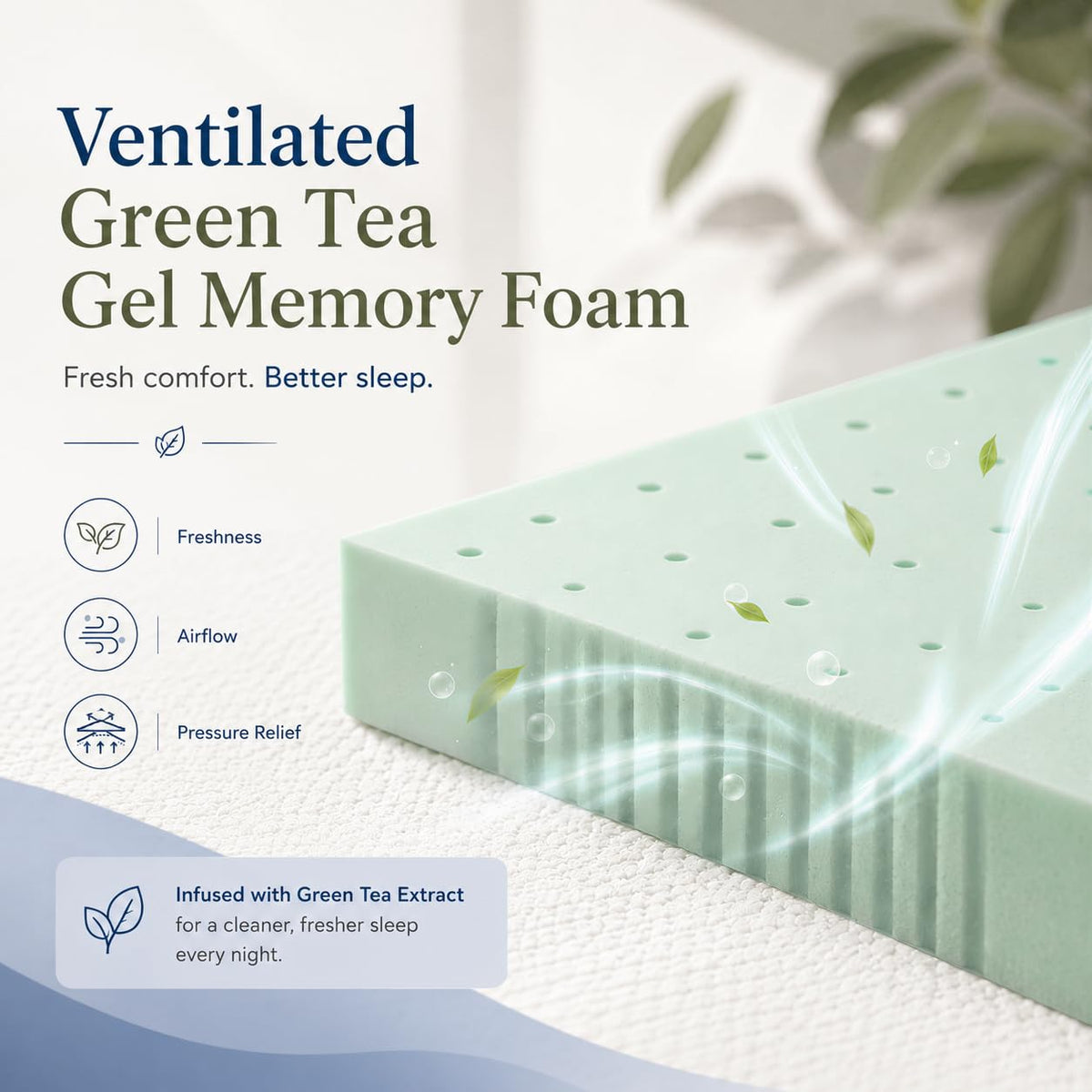 Twin 5 Inch Memory Foam Mattress S6324