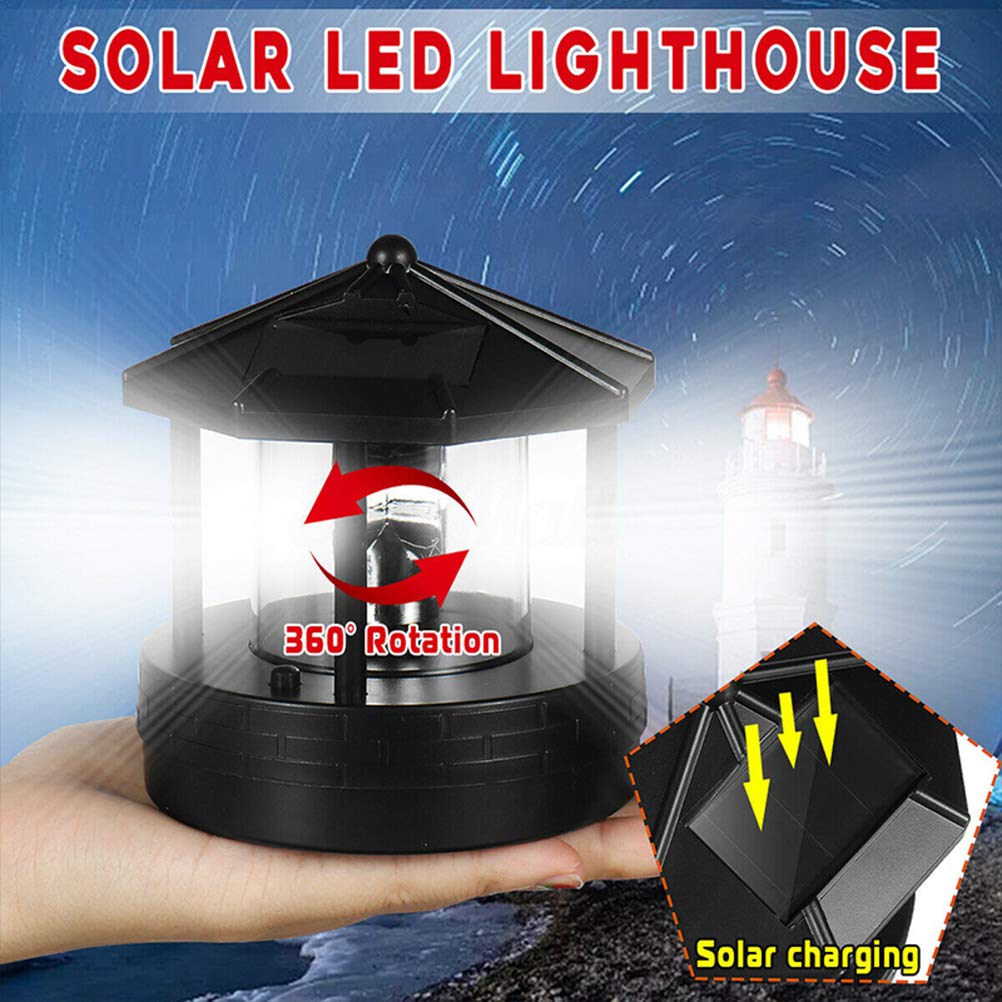 Solar Powered LED Lighthouse Outdoor Lamp A17287