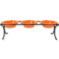 Hunter Orange Raised Feeder with Stainless Steel Bowls S4101