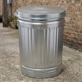 31 Gallon Galvanized Steel Trash Can with Lid S5432