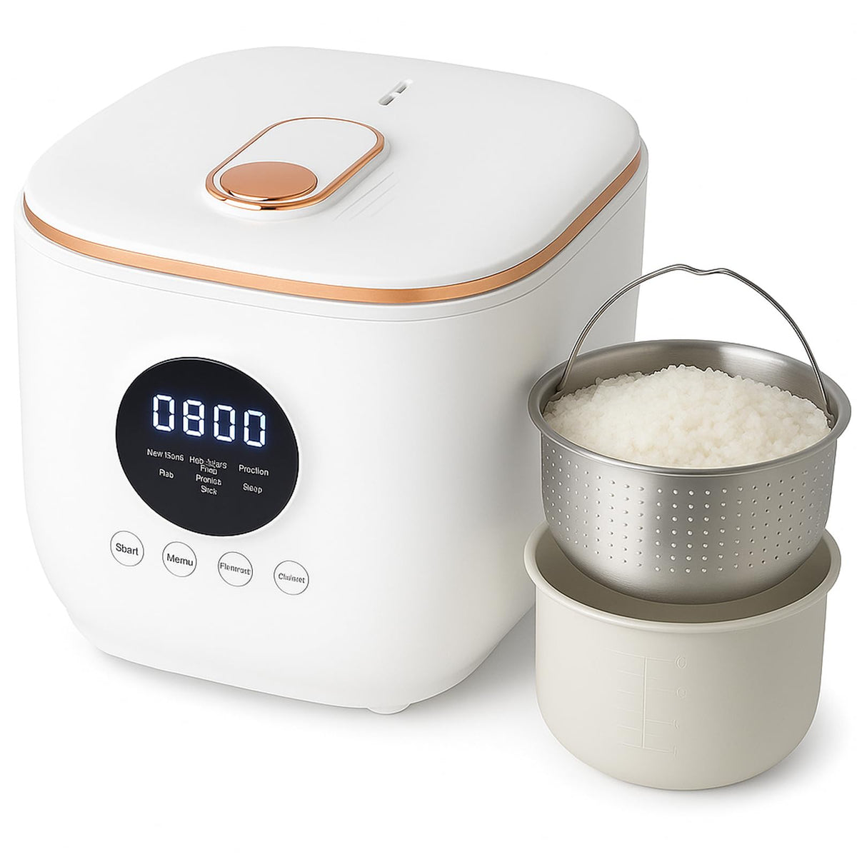 Low Sugar 3L Ceramic Rice Cooker with Steamer Basket R51468
