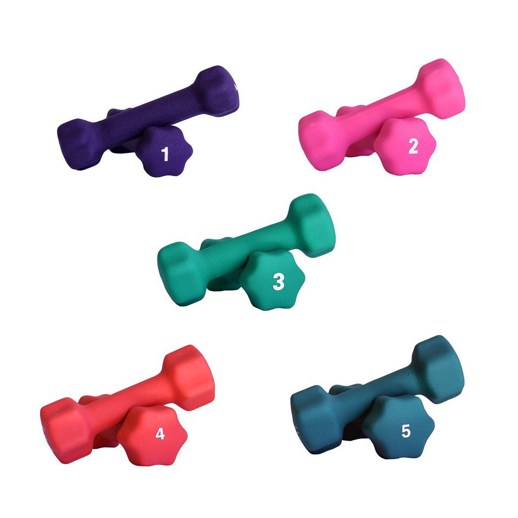 Neoprene Dumbbell Set with Rack Y328755