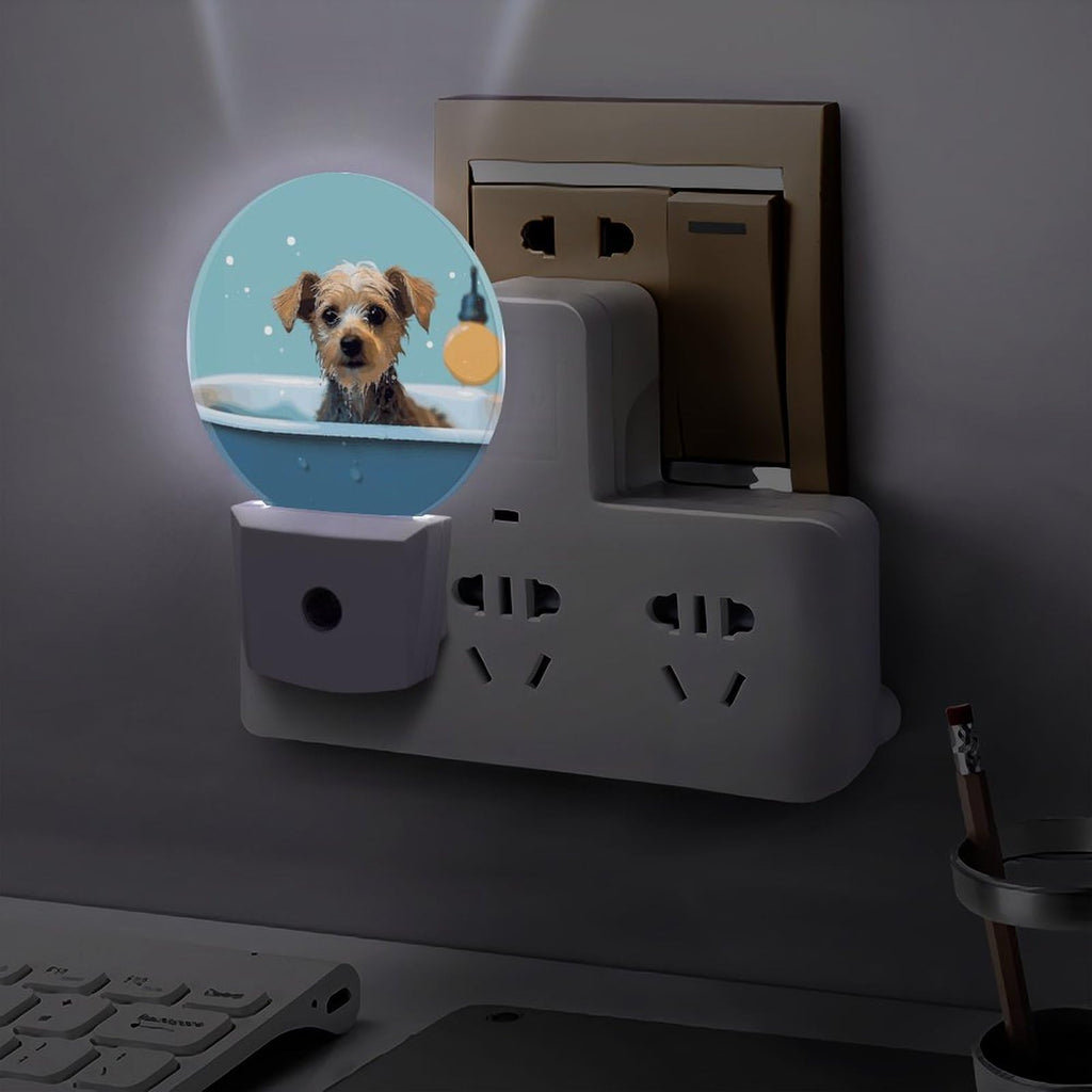 Dog in Bathtub Night Light Smart Sensor O346270