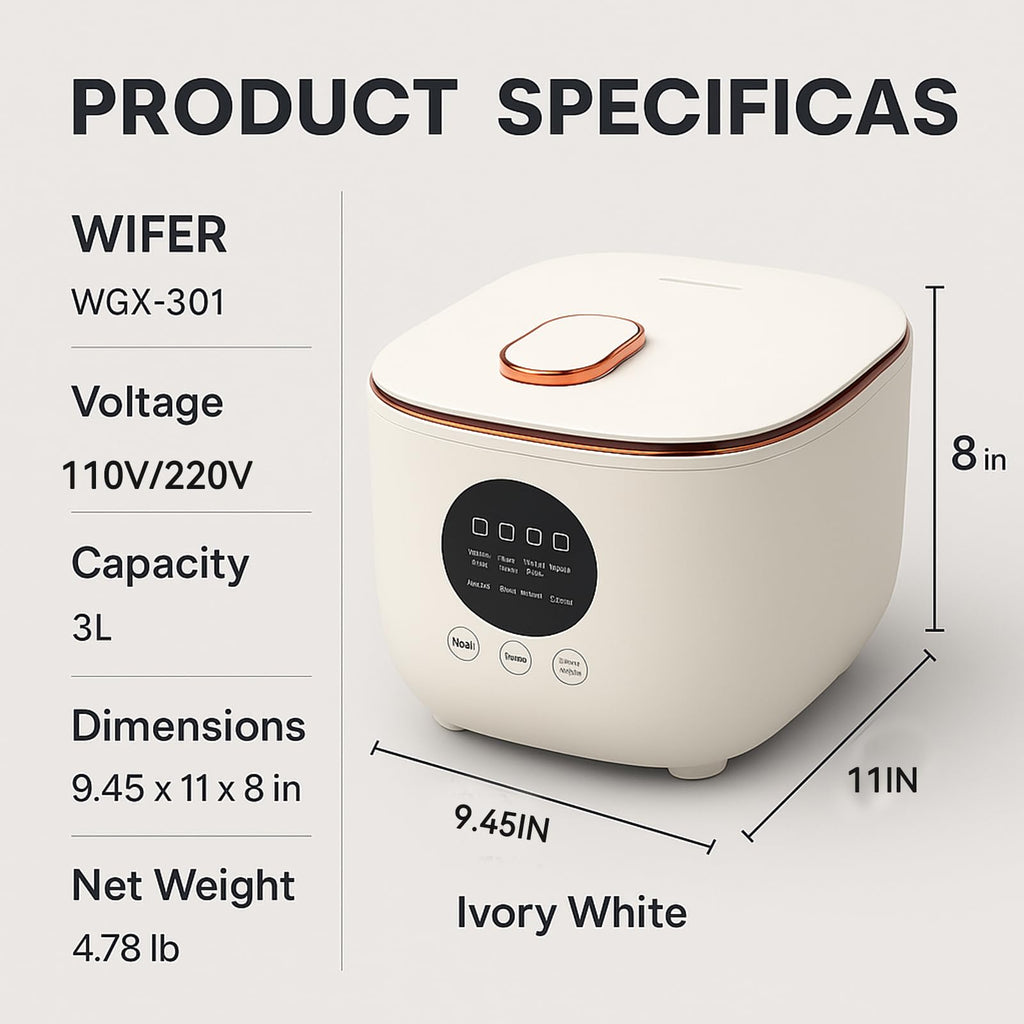 Low Sugar 3L Ceramic Rice Cooker with Steamer Basket R51468