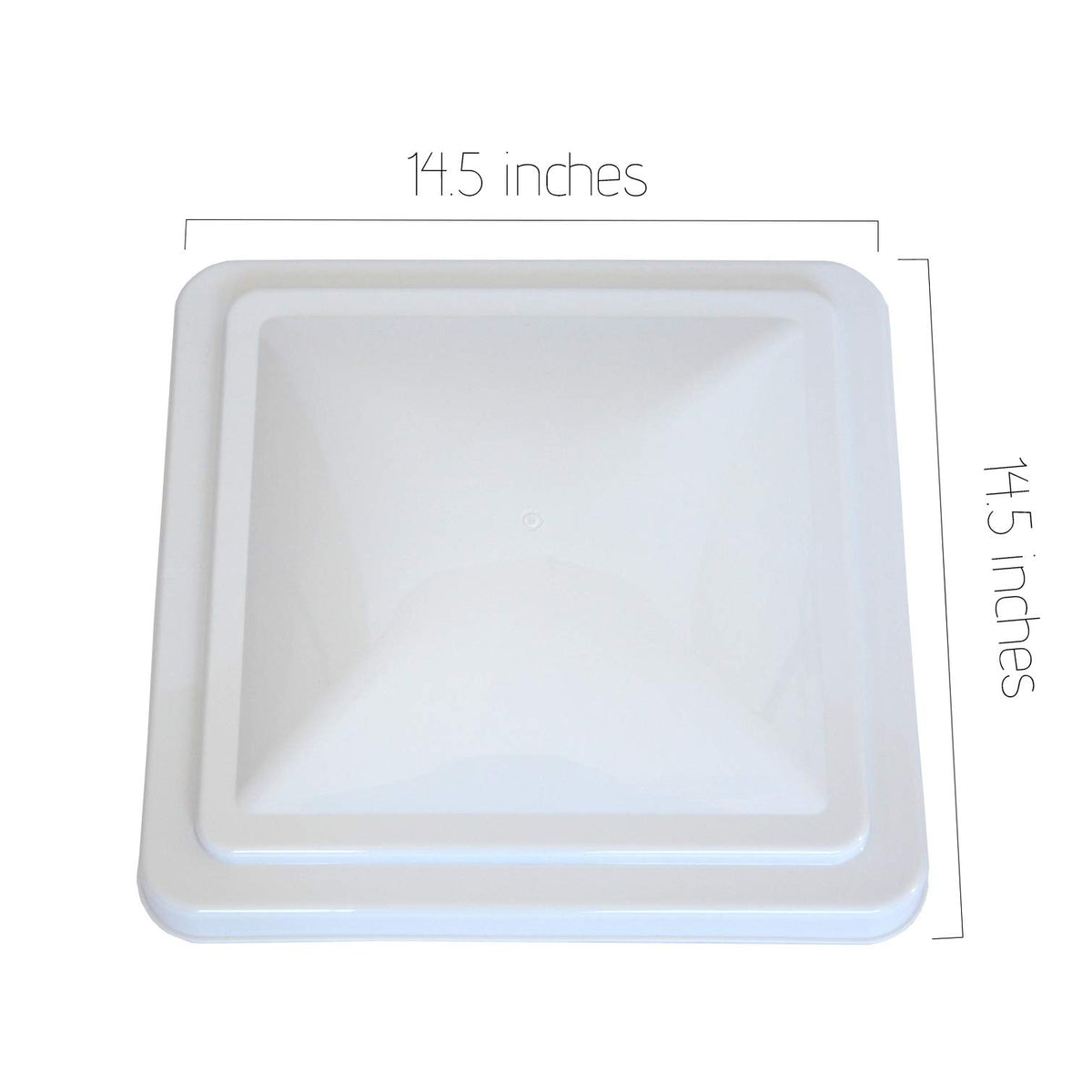 2 Pack 14 Inch White RV Roof Vent Cover V48687