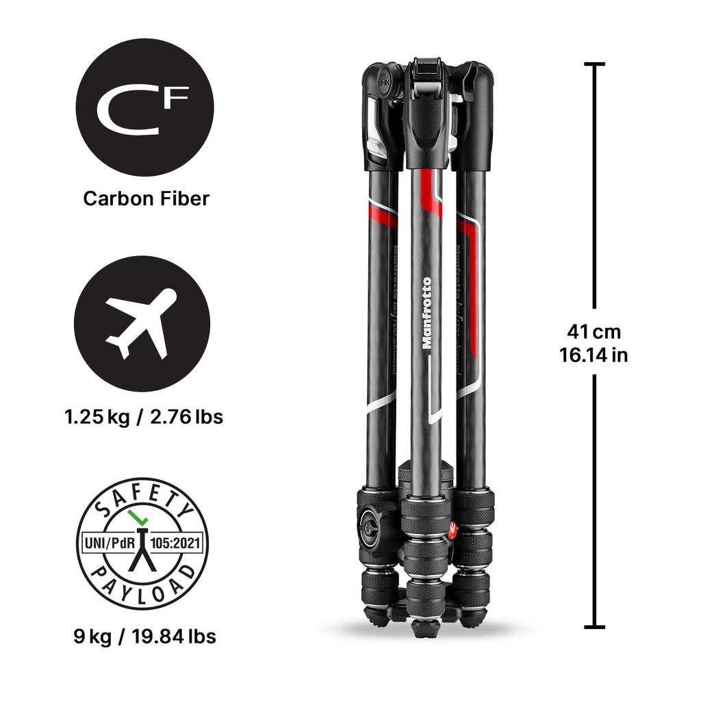 Camera Tripod Kit with Fluid Head and Twist Closure O321987