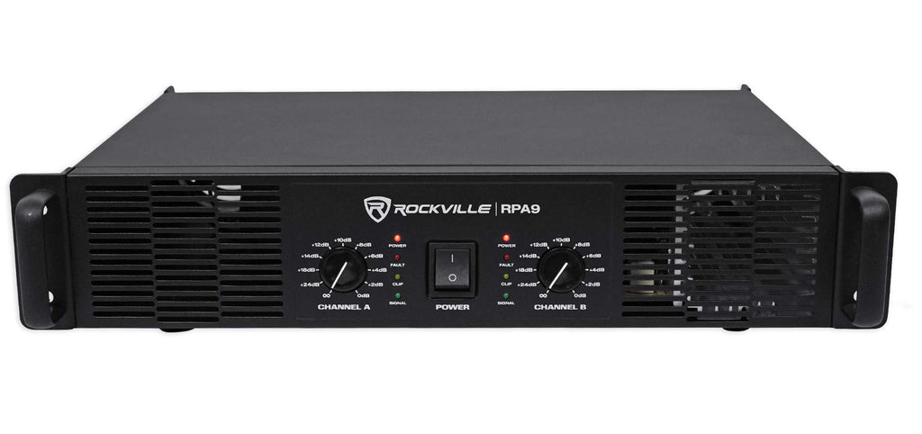 12" 2000W DJ PA Speaker Pair with Amplifier N785