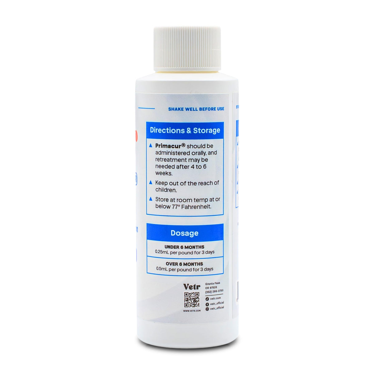 Broad-Spectrum Oral Suspension 10% for Dogs and Cats 120ML/4.1oz Bacon Flavor K7167