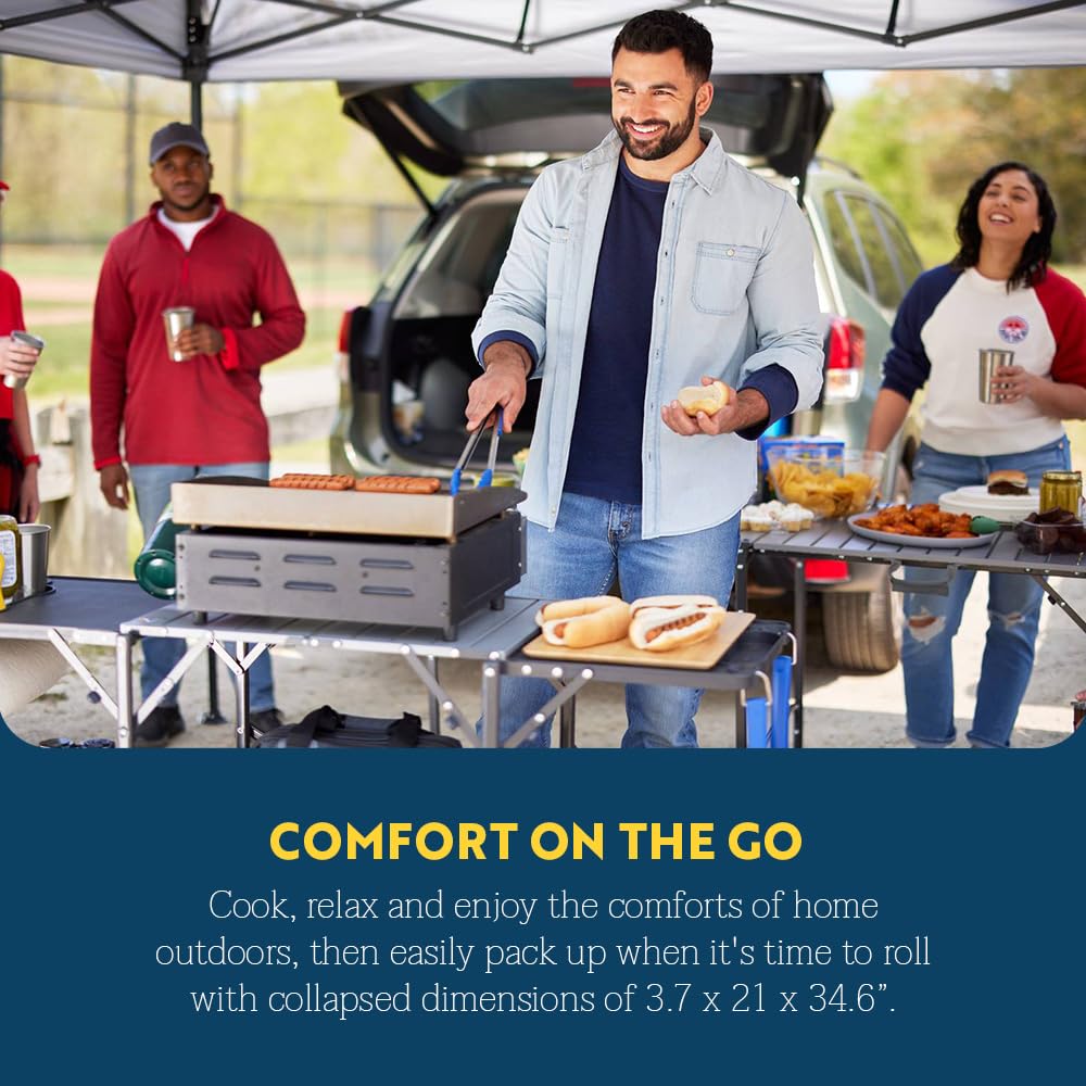 Portable Folding Cook Station with Heat Resistant Tabletop R93877