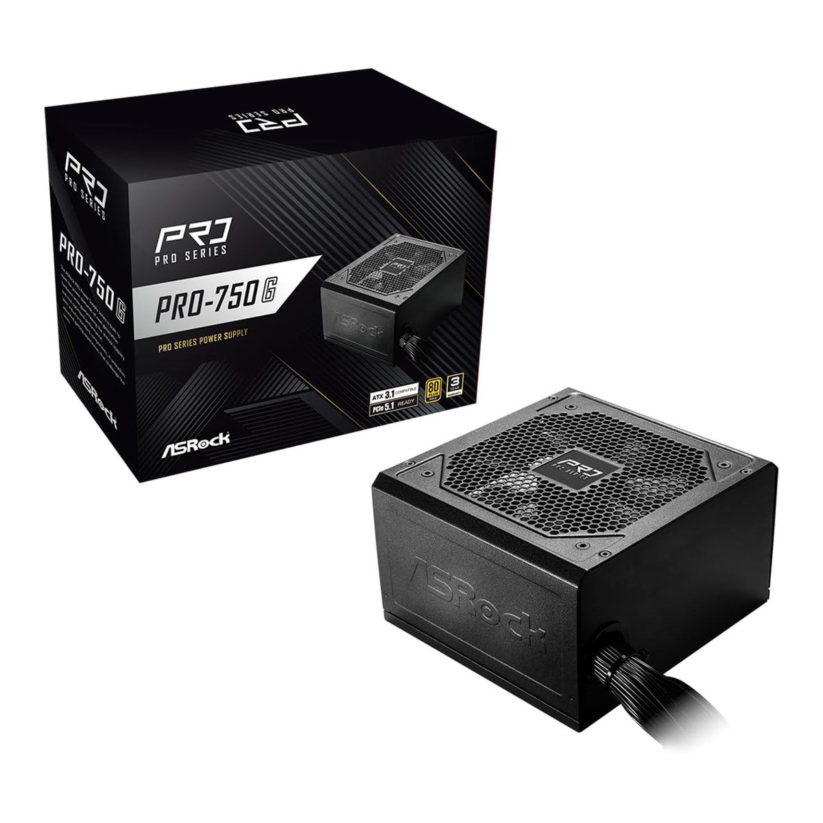 750W 80 Plus Gold Certified ATX 3.1 Power Supply Q830002