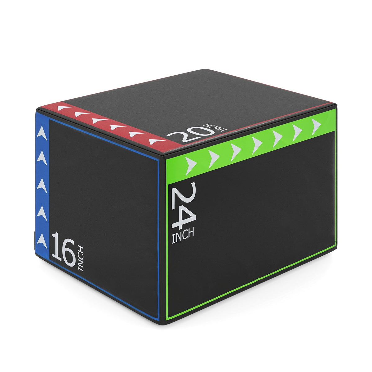 3 in 1 Plyometric Jump Box with Non-Slip PU Cover K798393