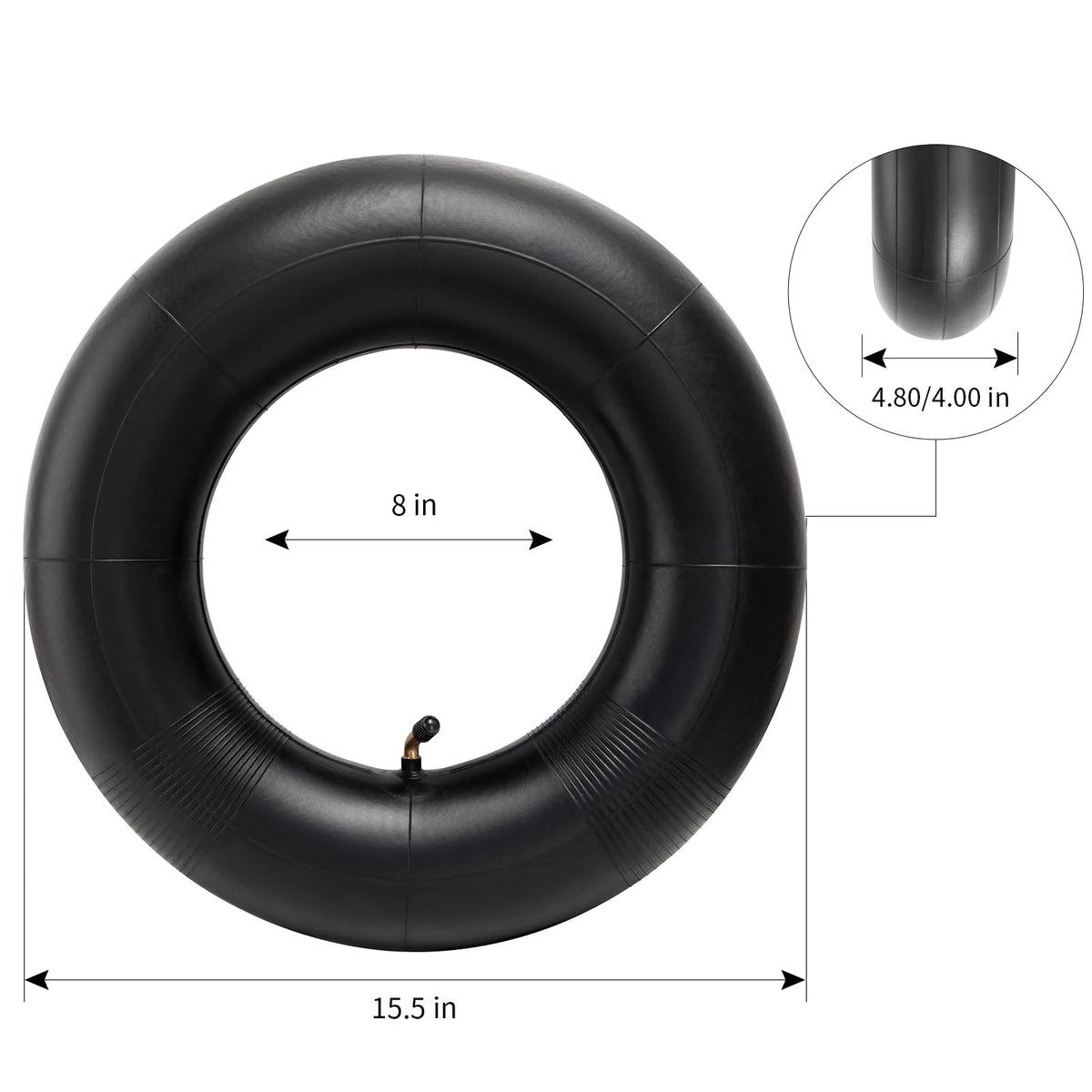 4.80-8 4.00-8 Replacement Tire Inner Tube with TR87 Angled Valve W260698