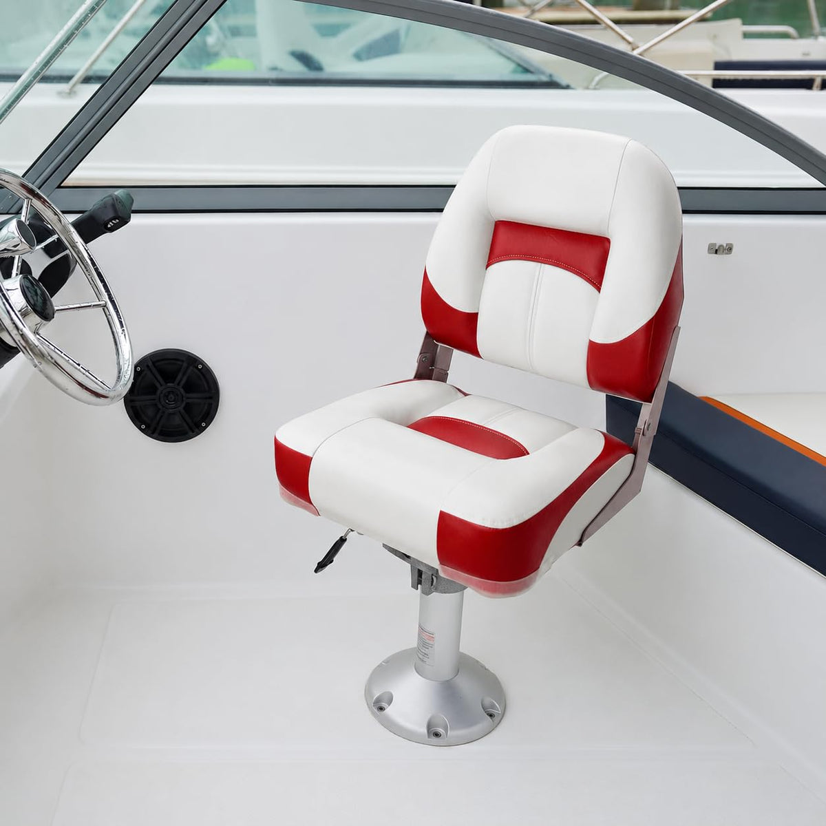 Two Tone Low Back Folding Boat Seat I512113