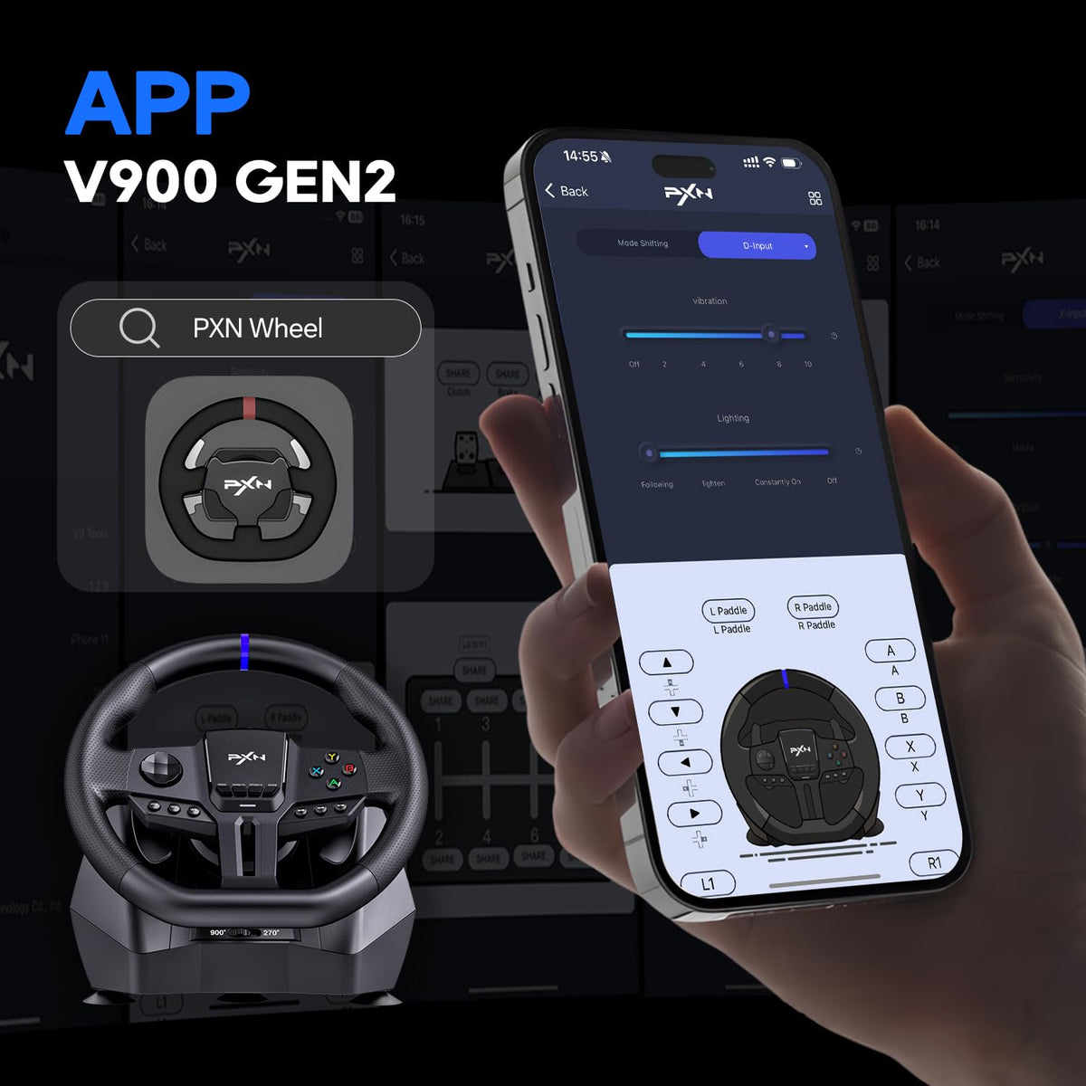 Gaming Steering Wheel T4454