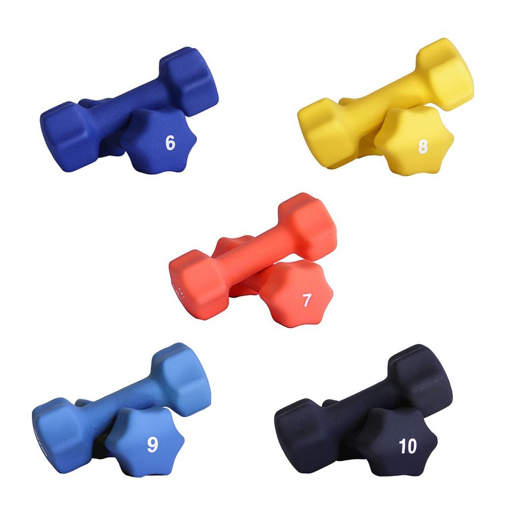 Neoprene Dumbbell Set with Rack Y328755