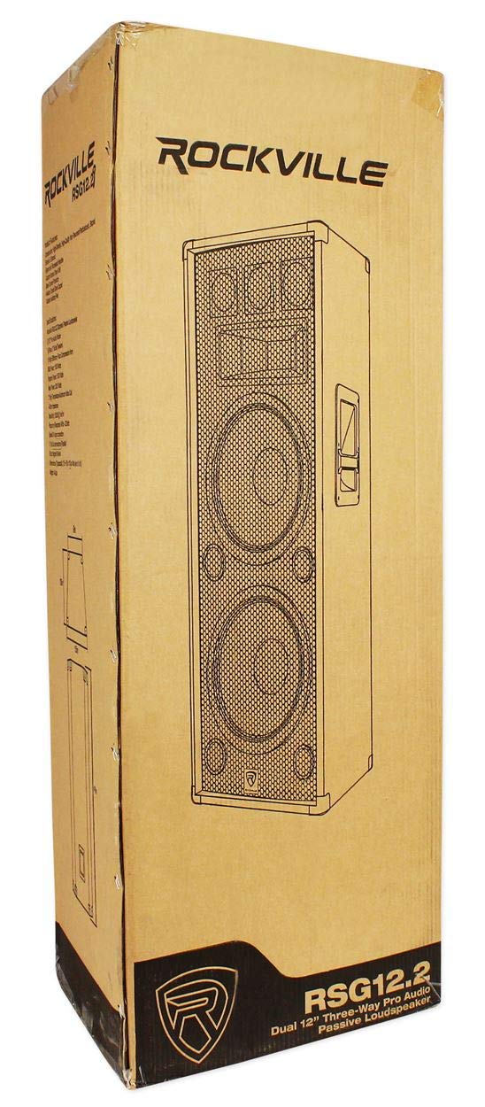 12" 2000W DJ PA Speaker Pair with Amplifier N785
