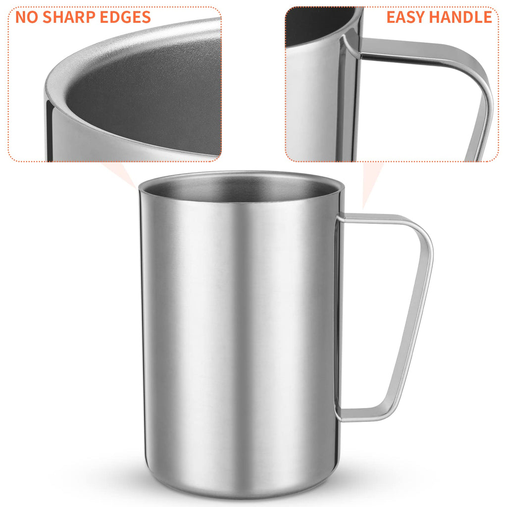 2 Pcs 16.9oz Stainless Steel Double Wall Vacuum Insulated Mug F81160