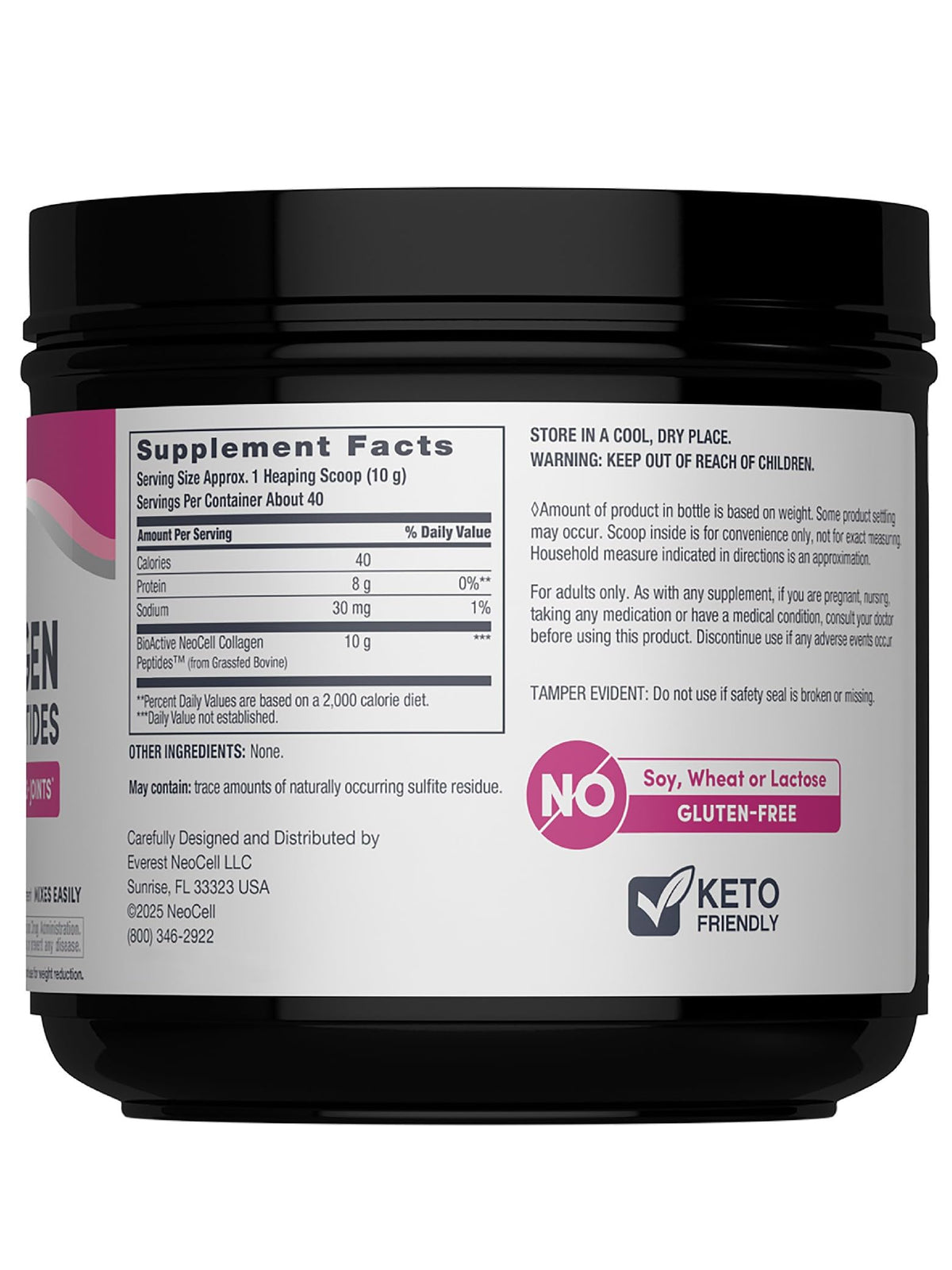 Grassfed Collagen Peptides Powder 14 oz Unflavored H331672