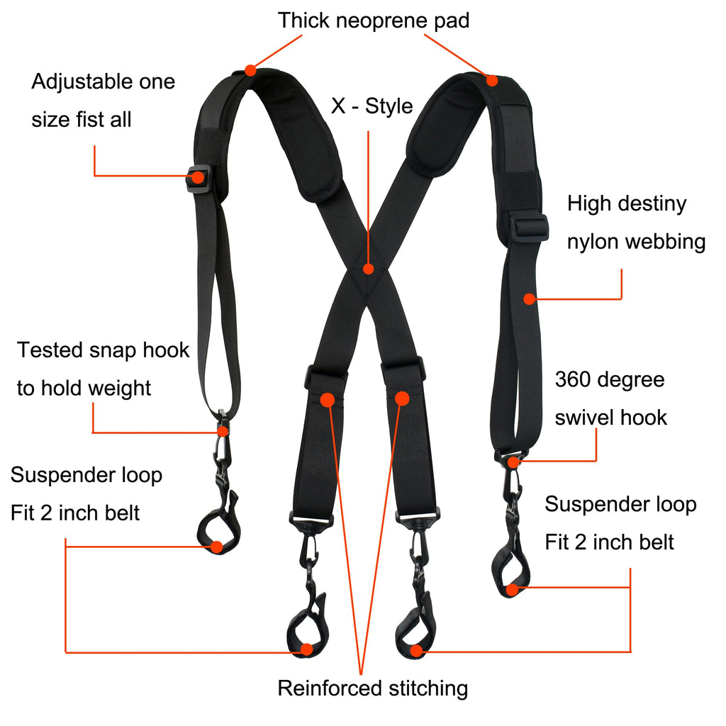 Adjustable Padded Tool Belt Suspender G50250