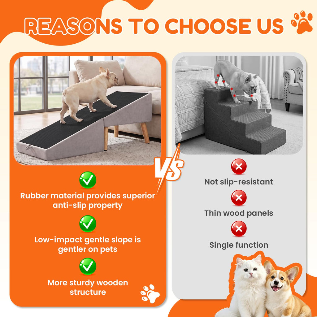 Foldable Dog Ramp Gray S2364
