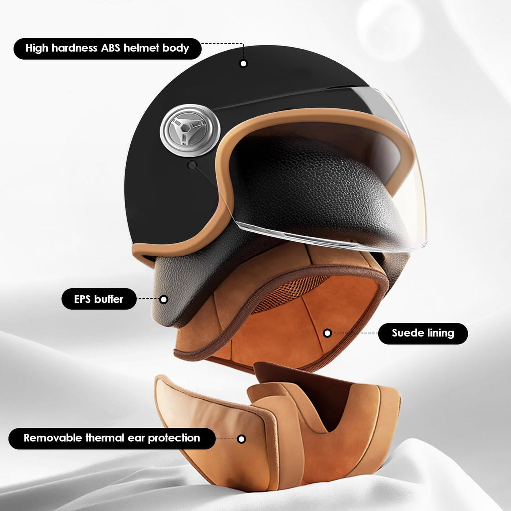 Kids 3/4 Open Face Motorcycle Helmet A119