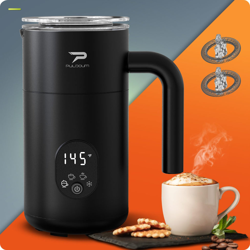 4 in 1 Automatic Milk Frother and Steamer 350ML Black A7064