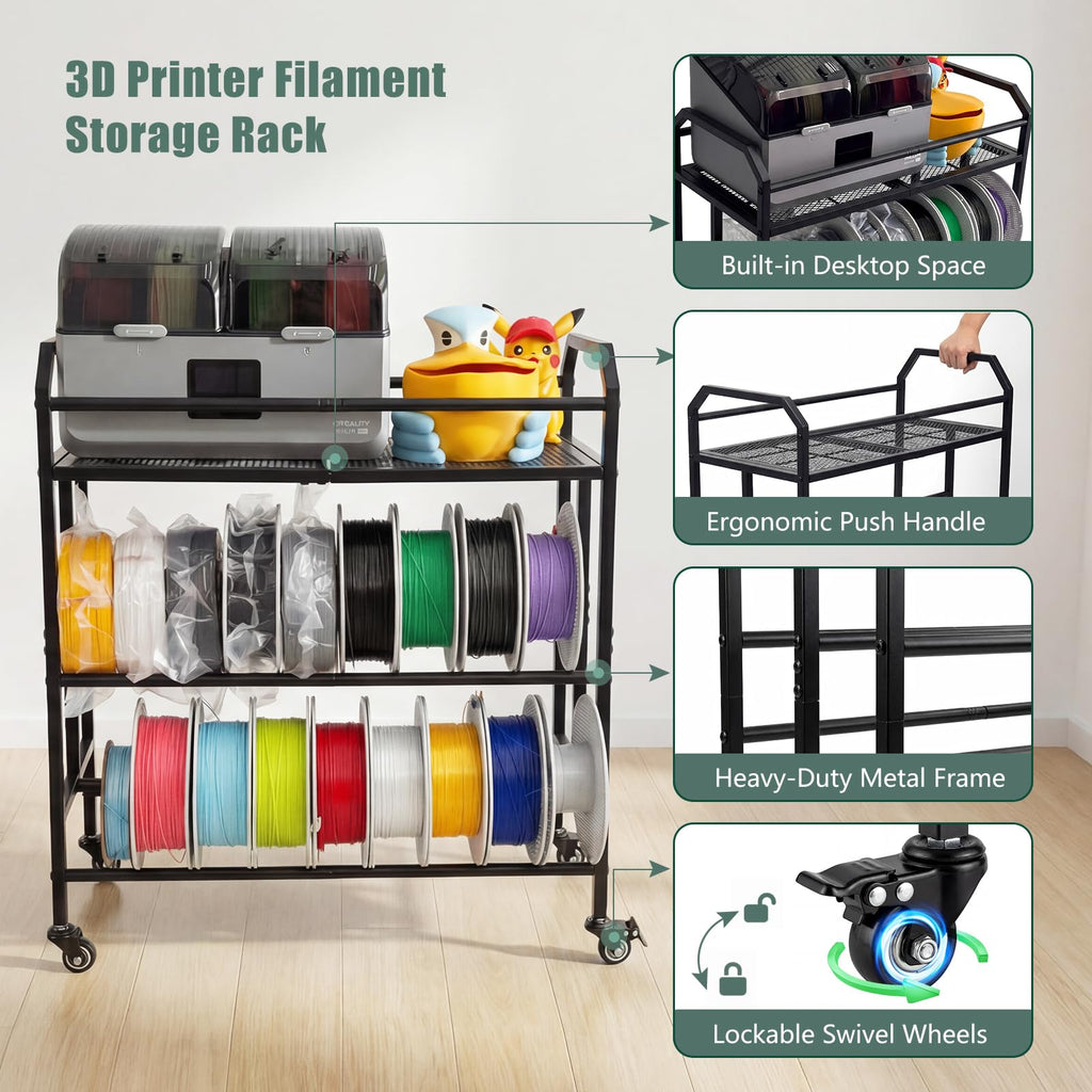 Filament Storage Rack with Wheels K5678