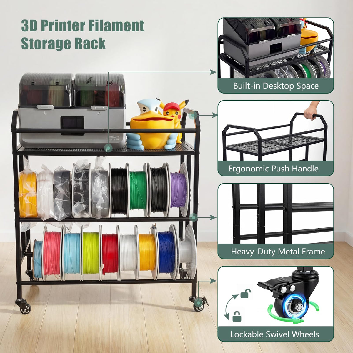 Filament Storage Rack with Wheels K5678
