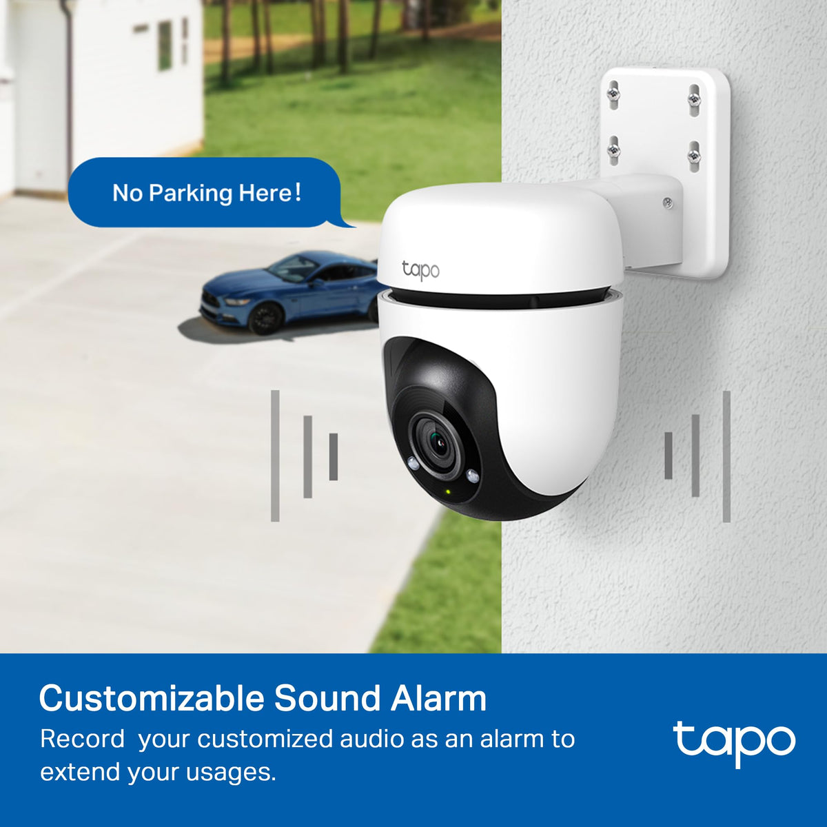 1080P Outdoor Wired Pan/Tilt Security Camera C96647