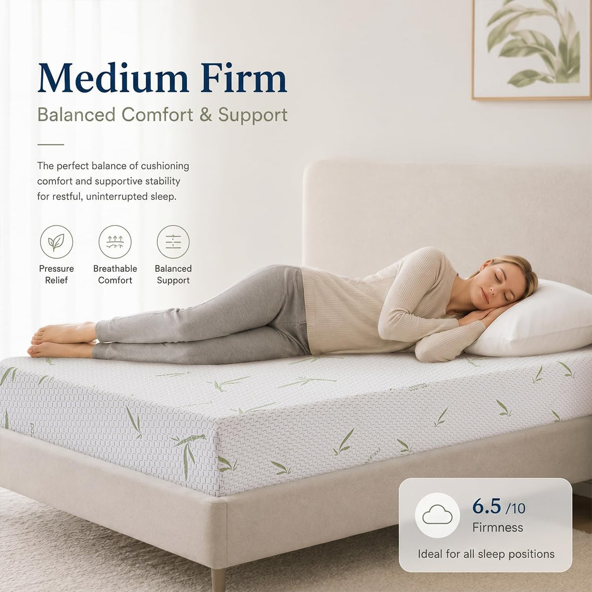 Twin 5 Inch Memory Foam Mattress S6324
