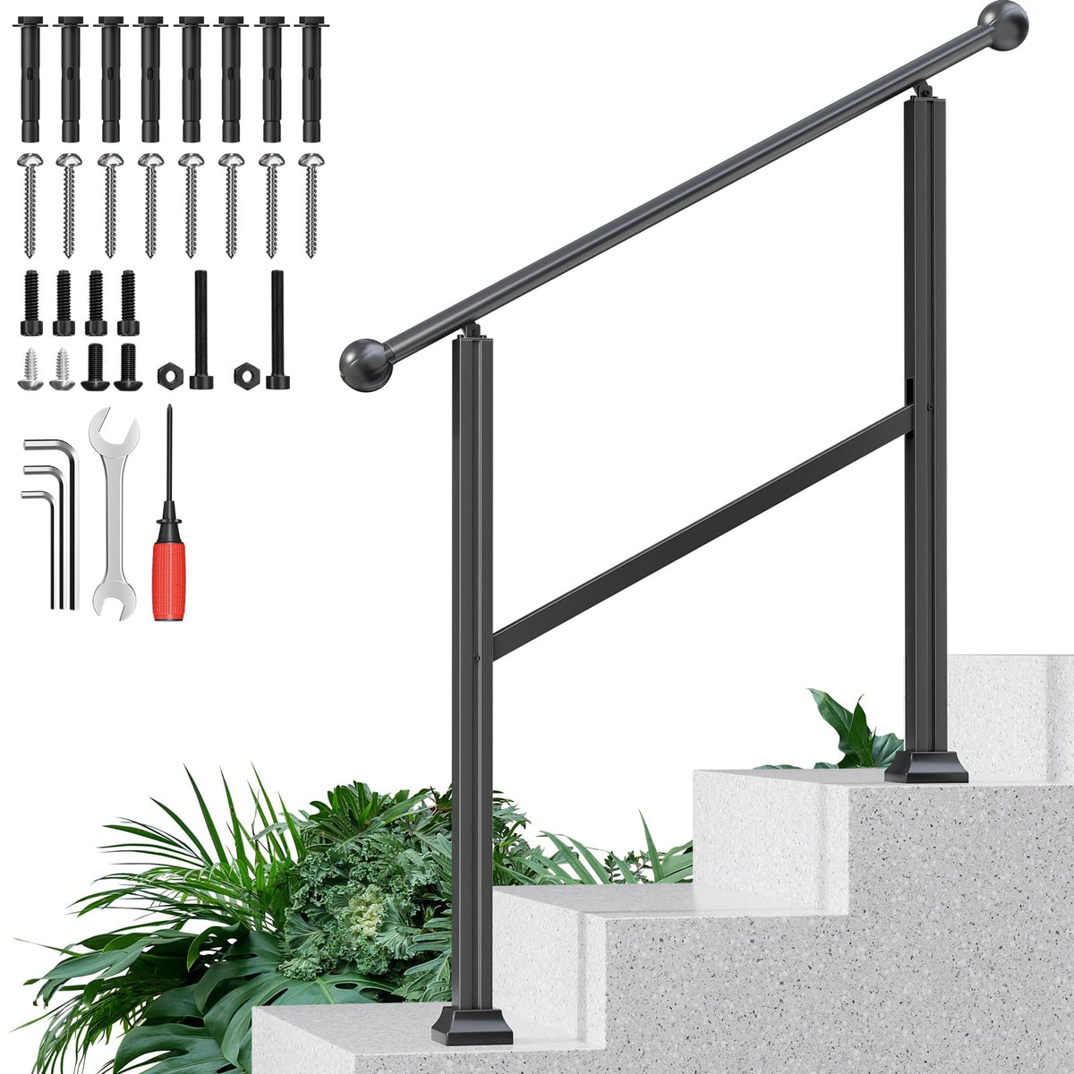 Adjustable Outdoor Stair Railing Y555
