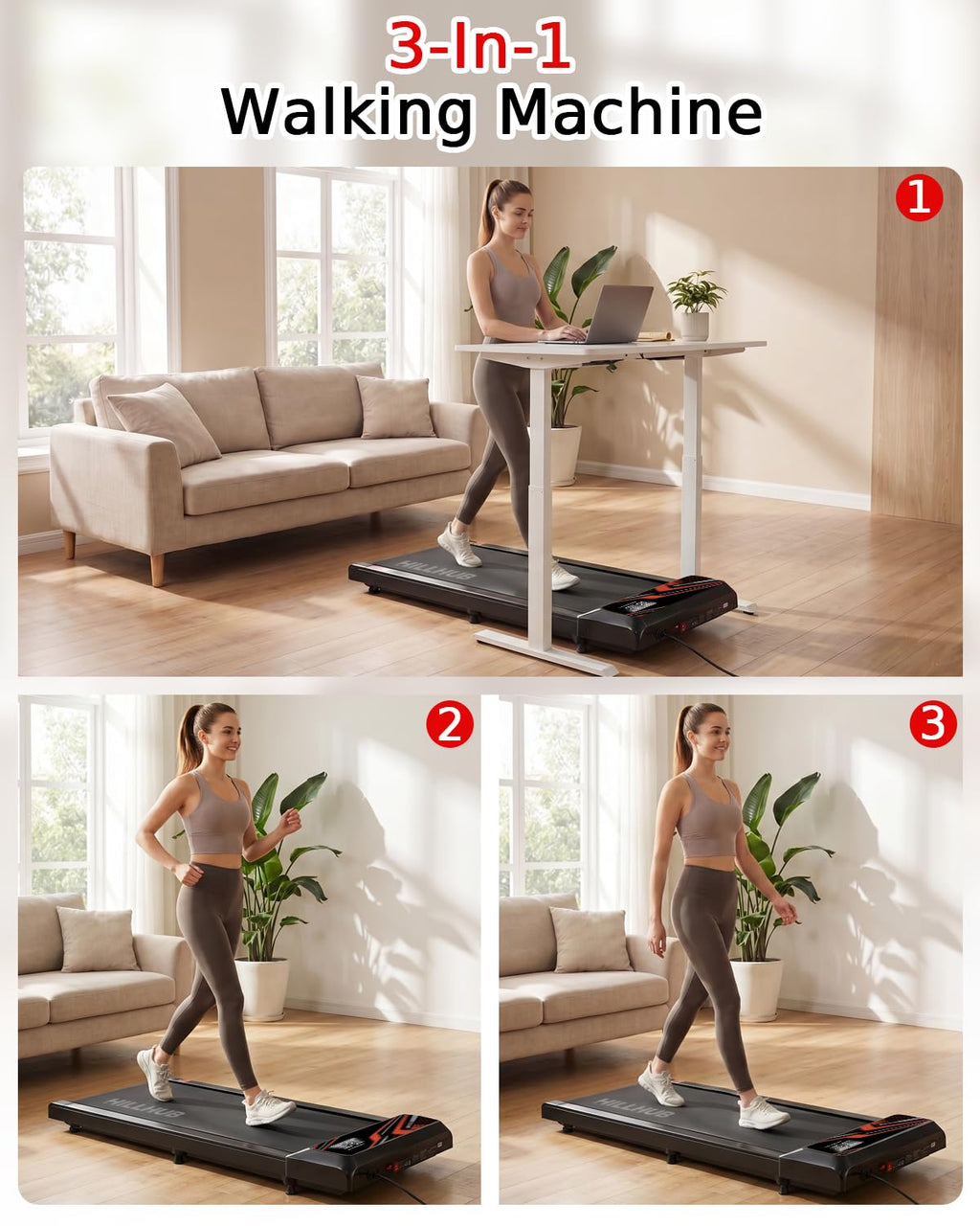 2.5HP Treadmill with Handle Bar A239327
