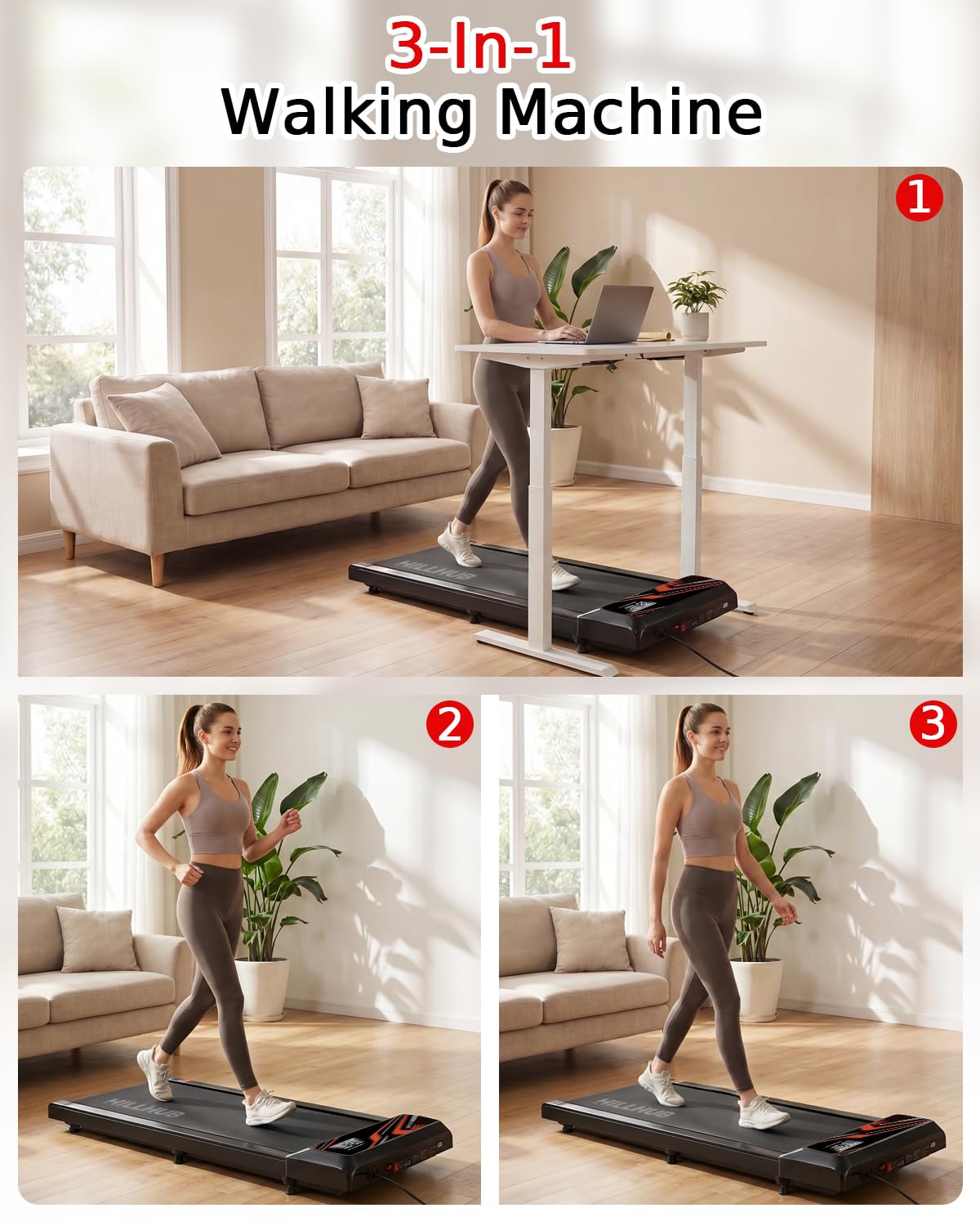 2.5HP Treadmill with Handle Bar A239327