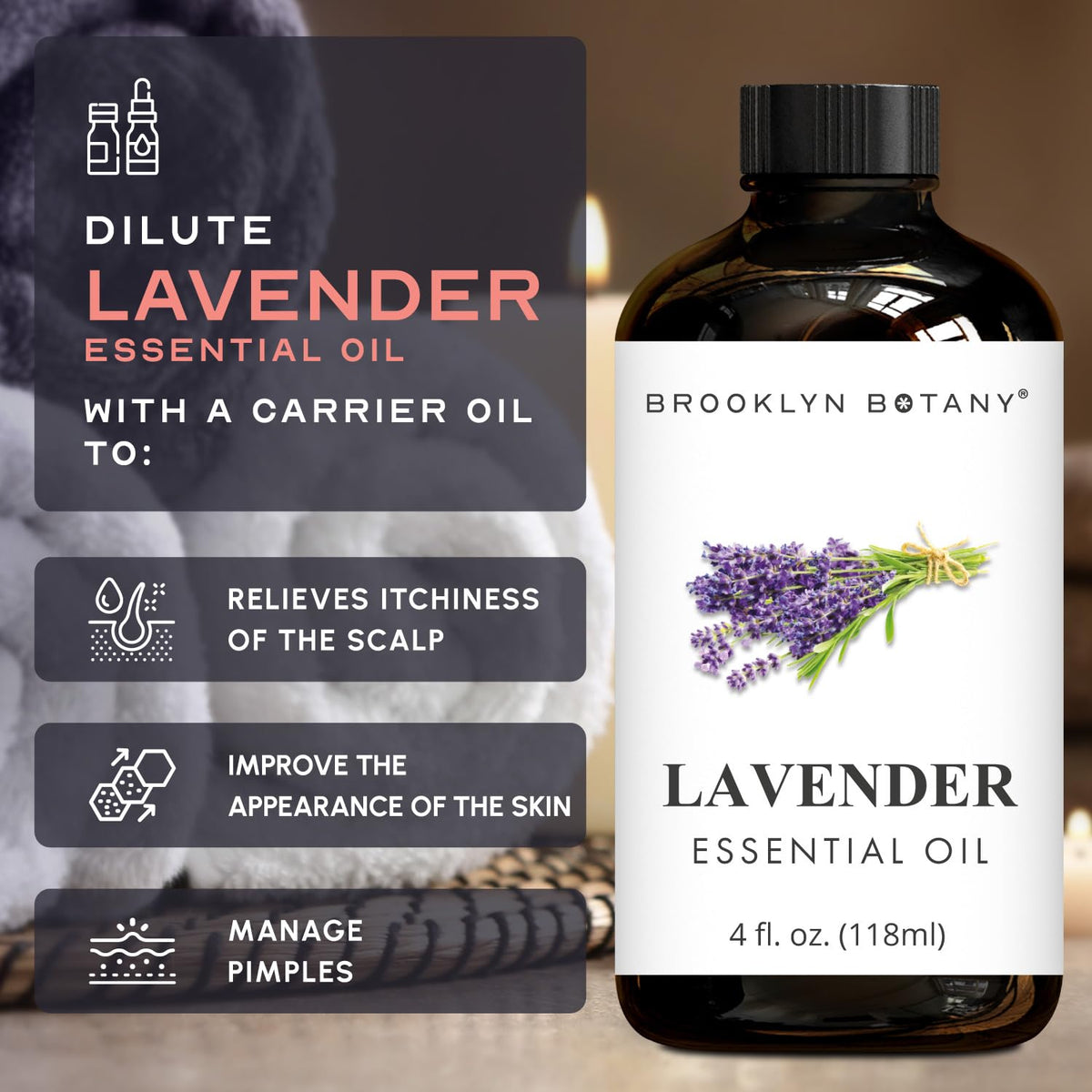 Lemon Eucalyptus & Lavender Essential Oils 4 Fl Oz Pack of 2 P4419